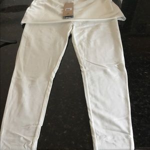 Prana cream skirted yoga pants size S